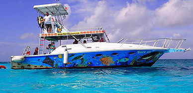 snorkel boat colorful boat